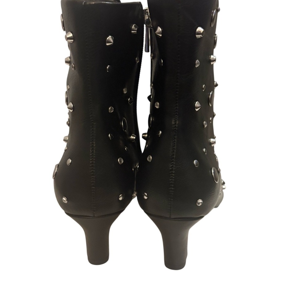Jessica Simpson Viviana Black Studded Pointed Toe Ankle‎ Boots Women's Size 7M - Picture 3 of 5